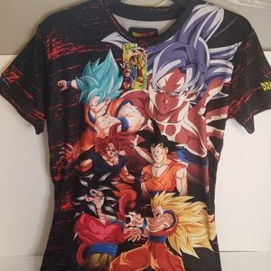 Unisex T Shirt Dragon Ball Z  Goku Japan Anime Manga Double sided - Large